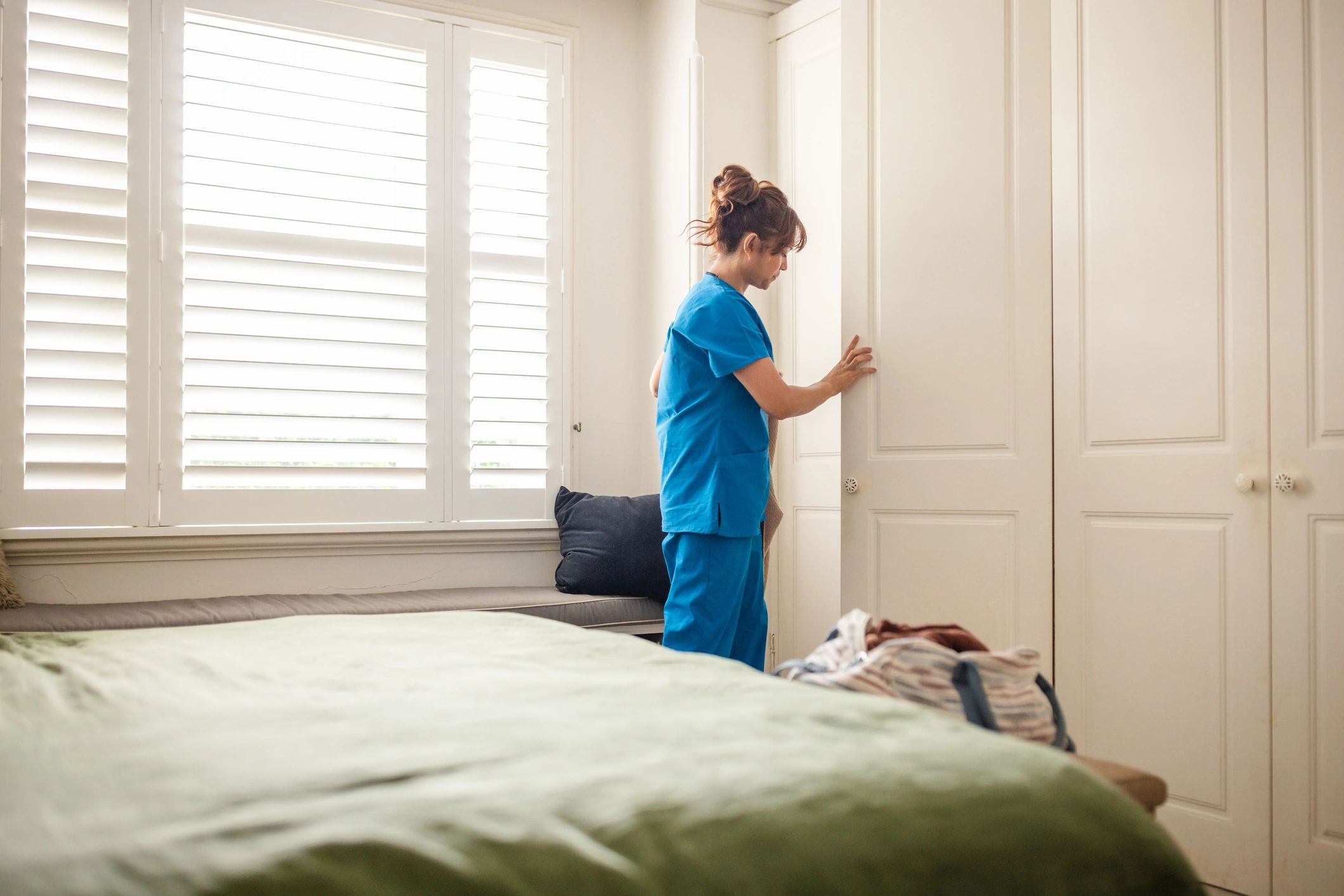 Professional cleaner at work in a Sydney home