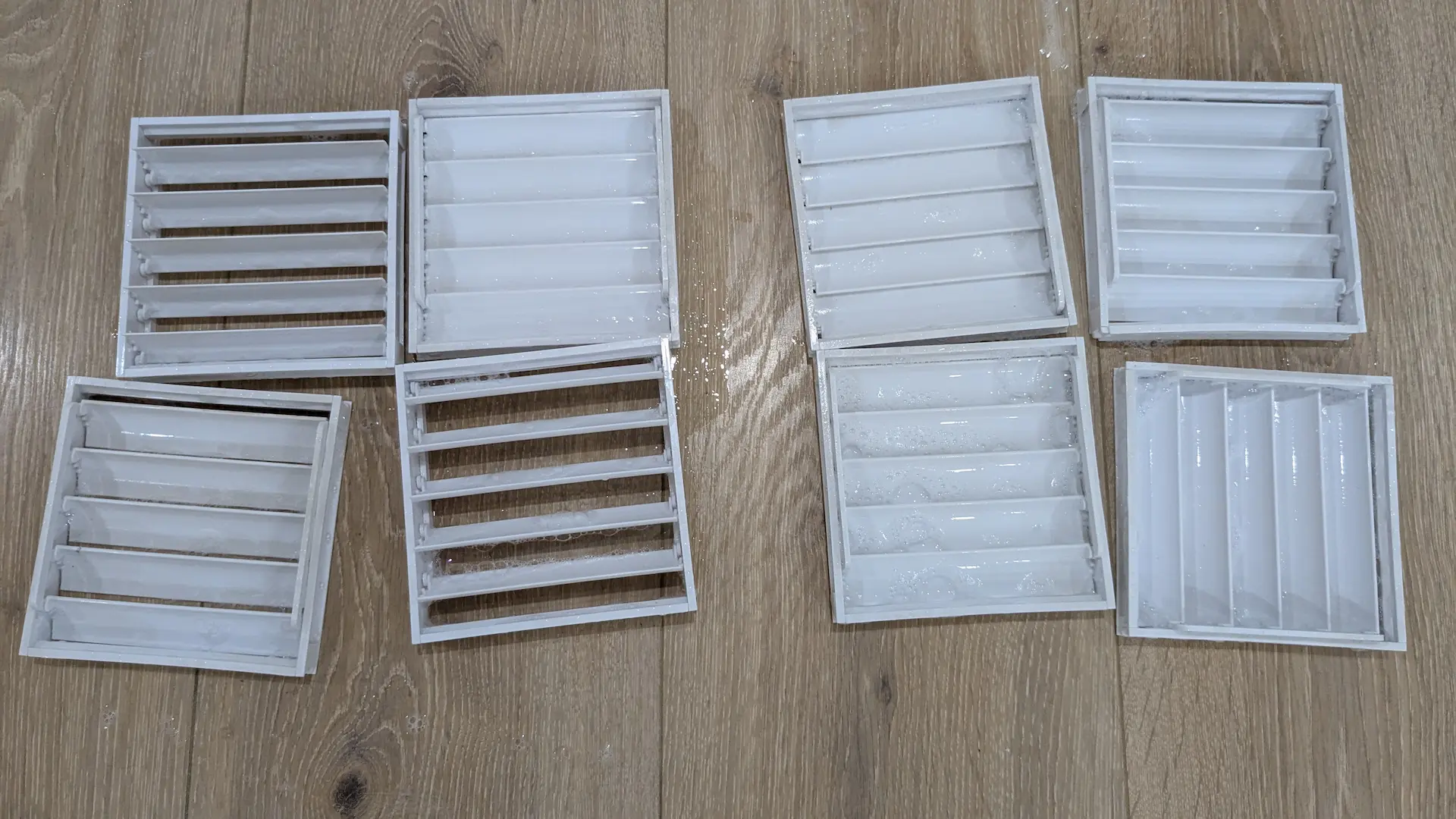 Windows and sills wiped down during a move out clean